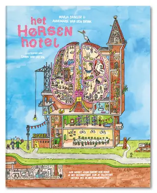 Boekomslag Het Hersenhotel - geschreven door Marja Baseler